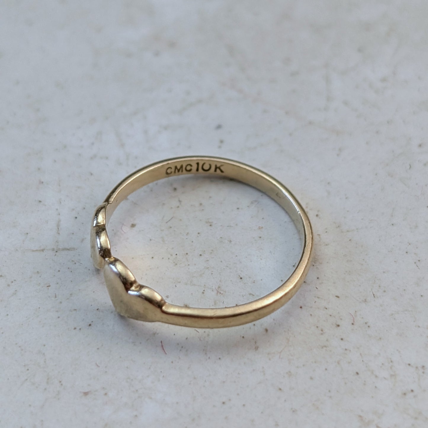 Vintage 10k Yellow Small Size Pinky or Baby Rings