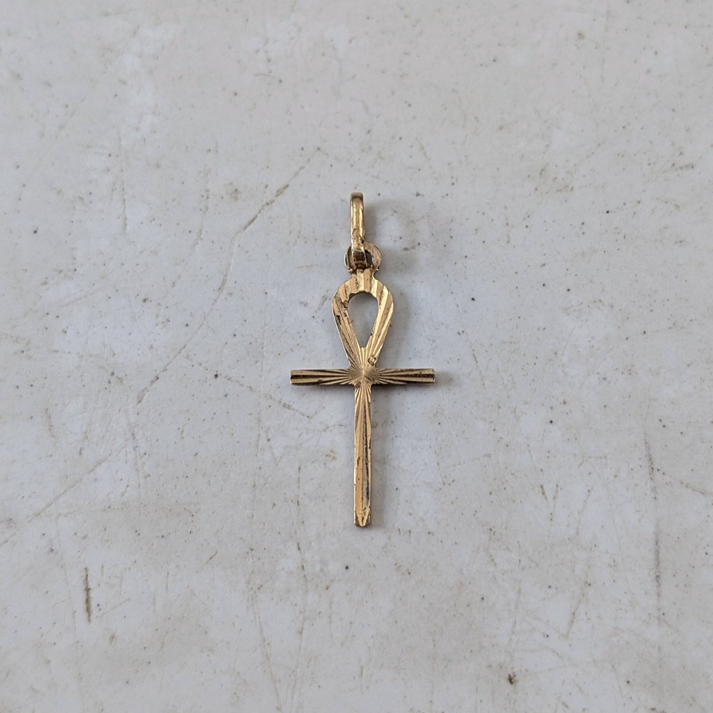 Miscellaneous Solid Gold Charms - 9K Ankh - 10k 5mm Pearl - 10k #1 Lady Pendant