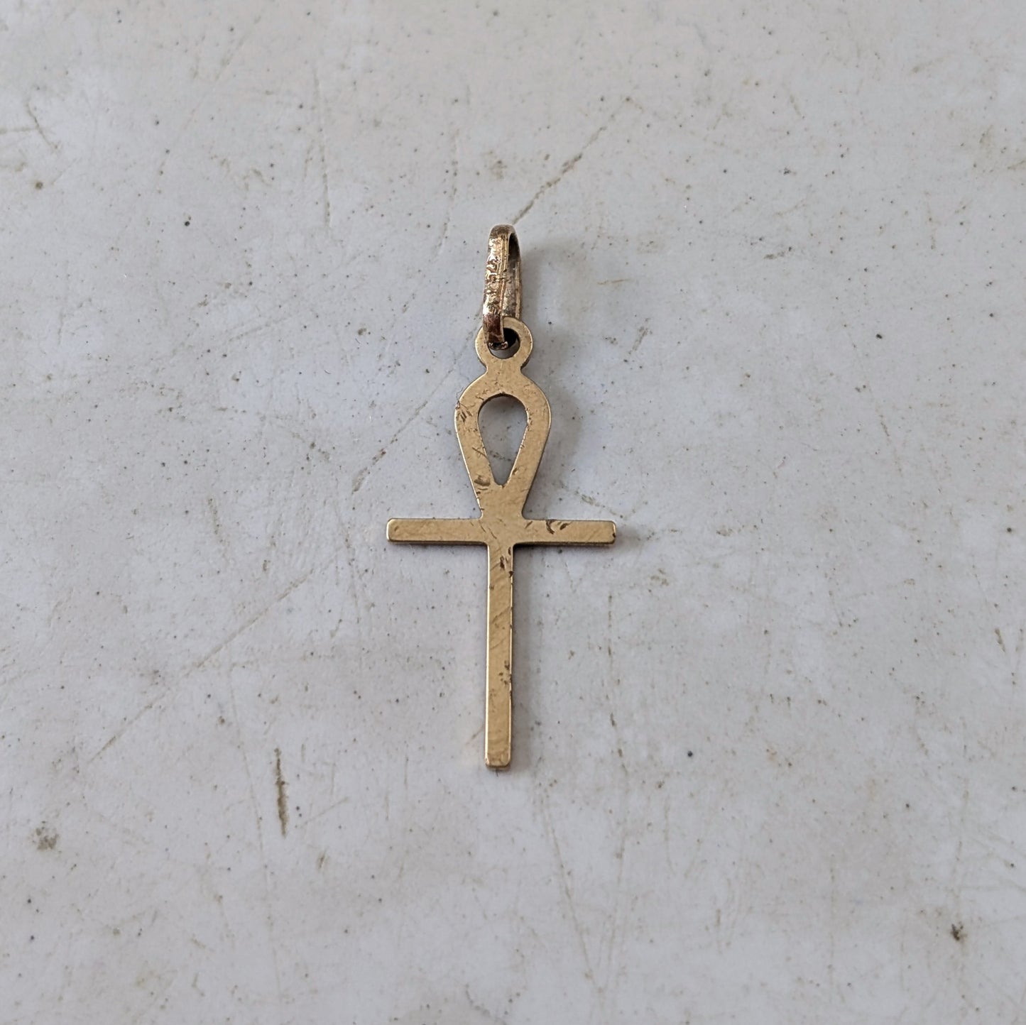 Miscellaneous Solid Gold Charms - 9K Ankh - 10k 5mm Pearl - 10k #1 Lady Pendant
