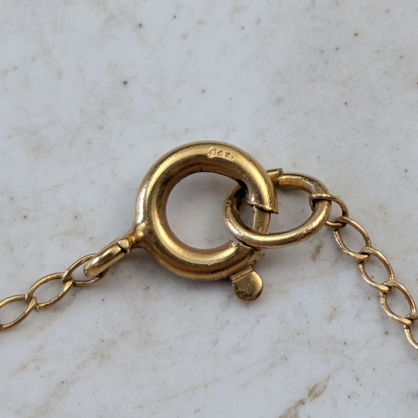 Vintage 14k Yellow Gold Tahitian Pearl Necklace