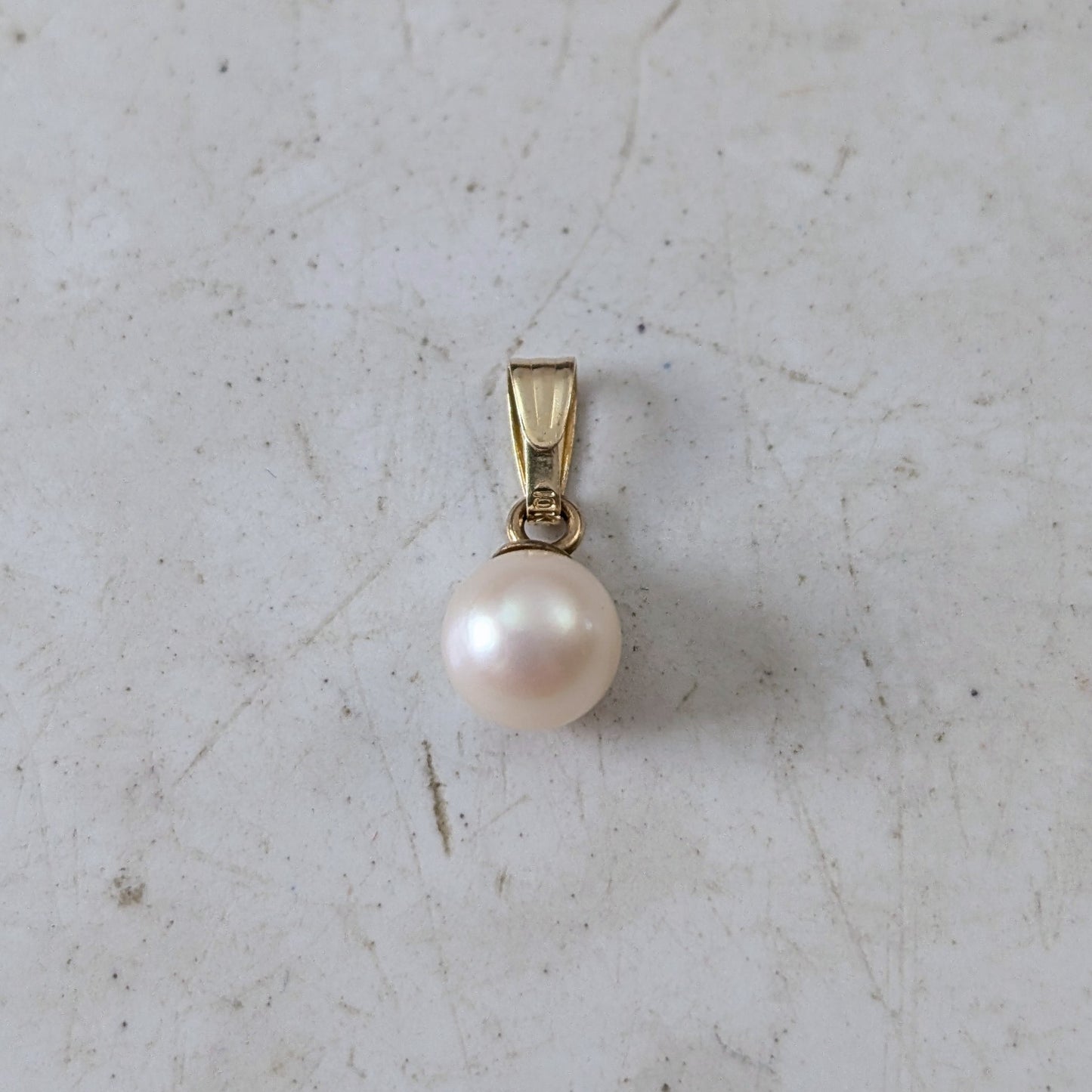 Miscellaneous Solid Gold Charms - 9K Ankh - 10k 5mm Pearl - 10k #1 Lady Pendant