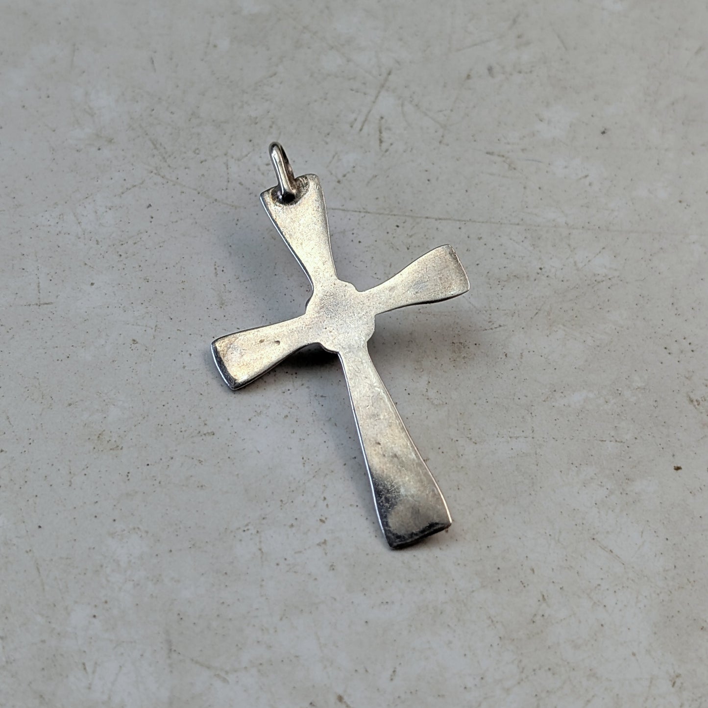 Vintage Sterling Silver Navajo Cross Pendant