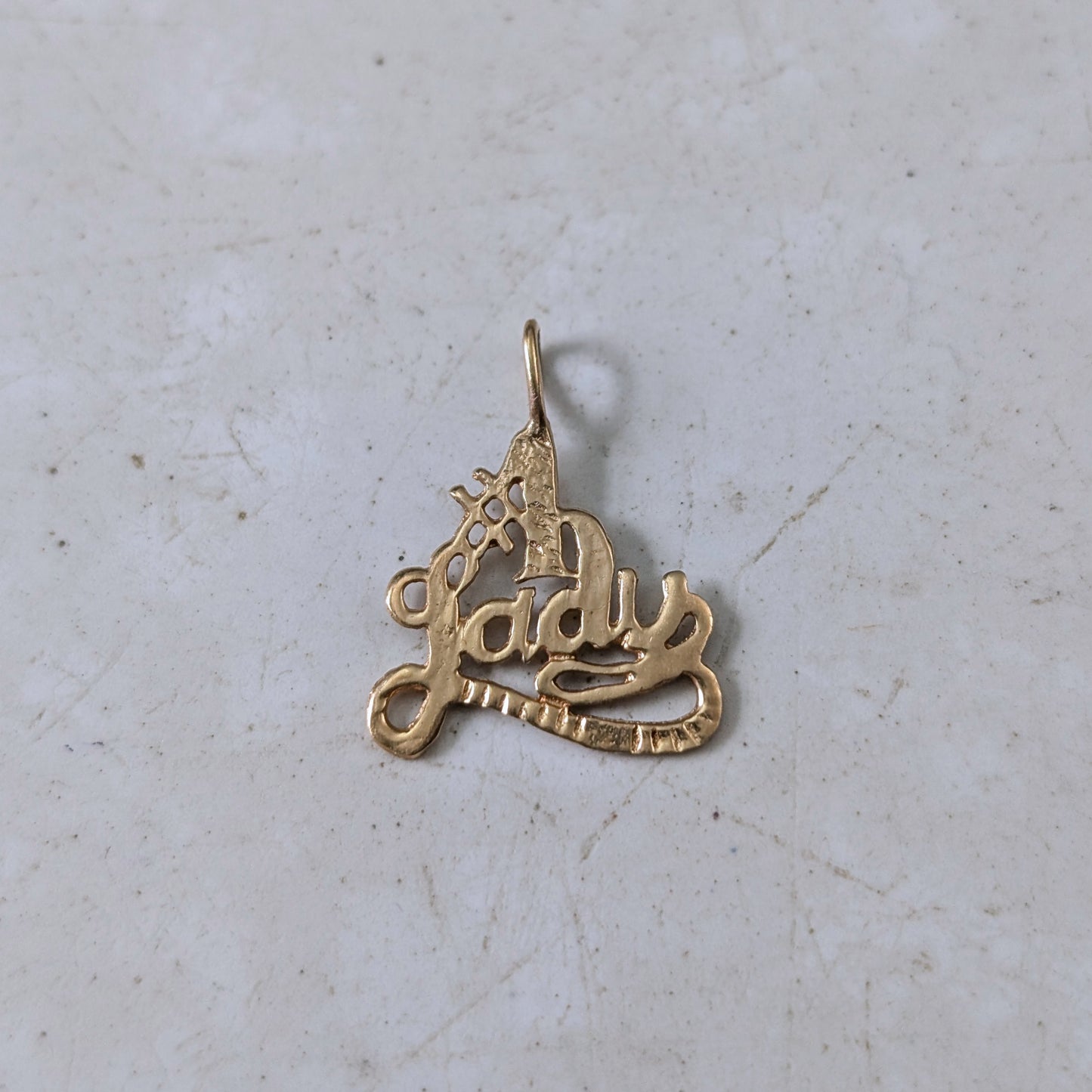 Miscellaneous Solid Gold Charms - 9K Ankh - 10k 5mm Pearl - 10k #1 Lady Pendant