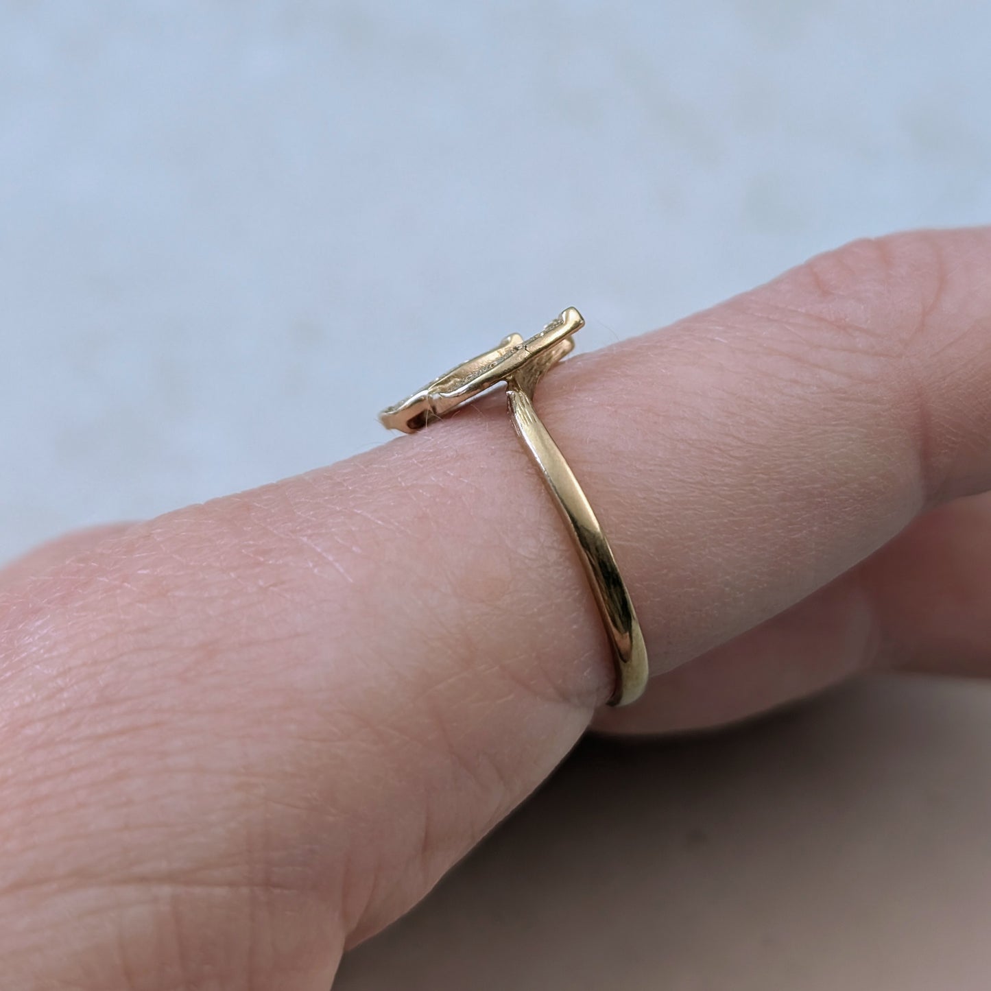 Vintage 10k Yellow Gold Siffari Double Horseshoe Ring