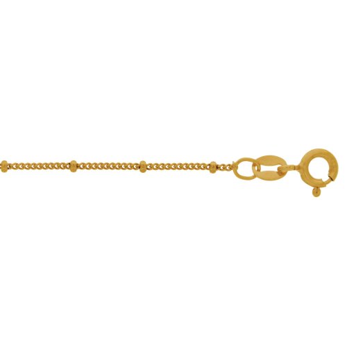 New Sterling Silver Satellite Chain Necklace - Silver & Gold