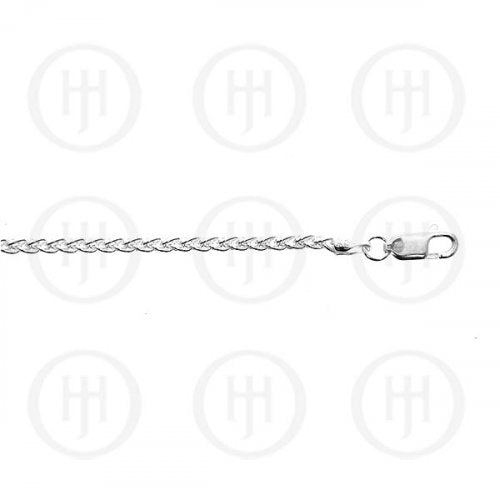 New Sterling Silver 1.5mm Wheat Chain Necklace - Silver & Gold