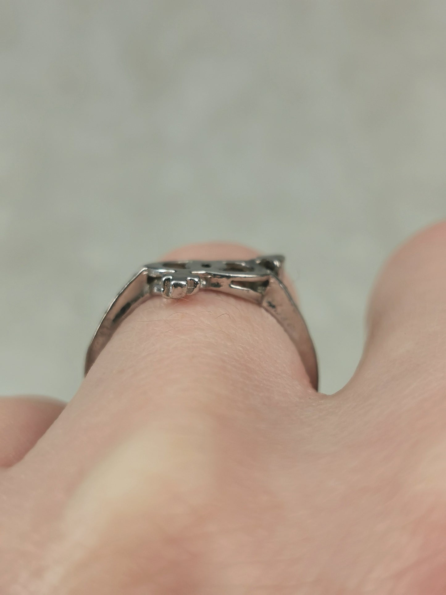 Vintage Sterling Silver Girl/Boy Ring