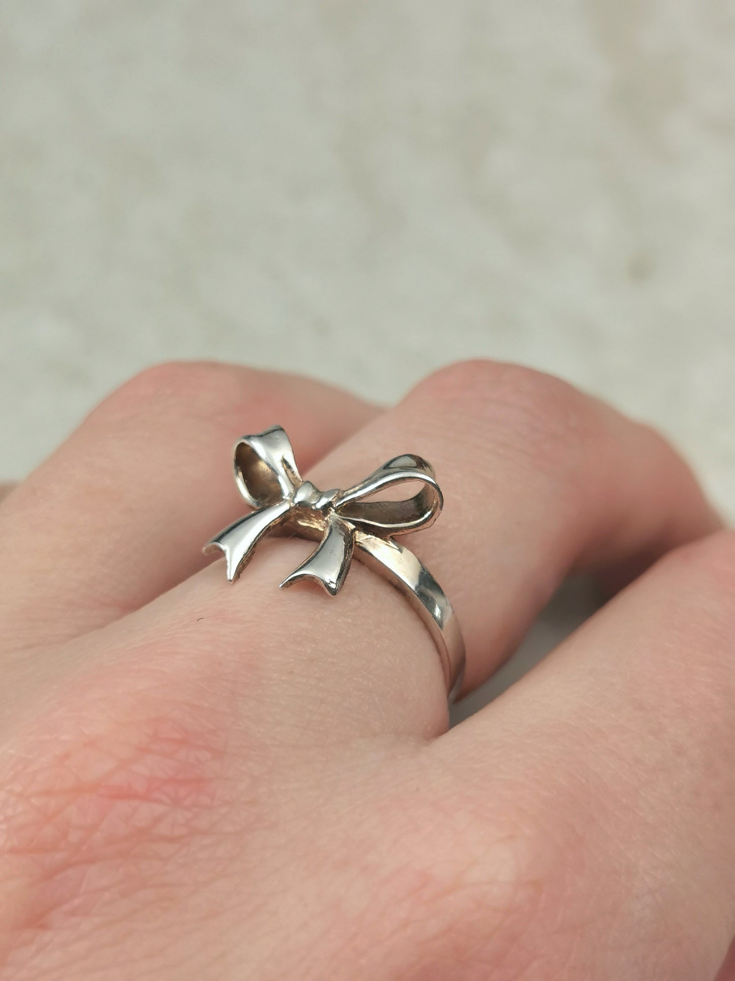 Vintage Bow Stacking Ring