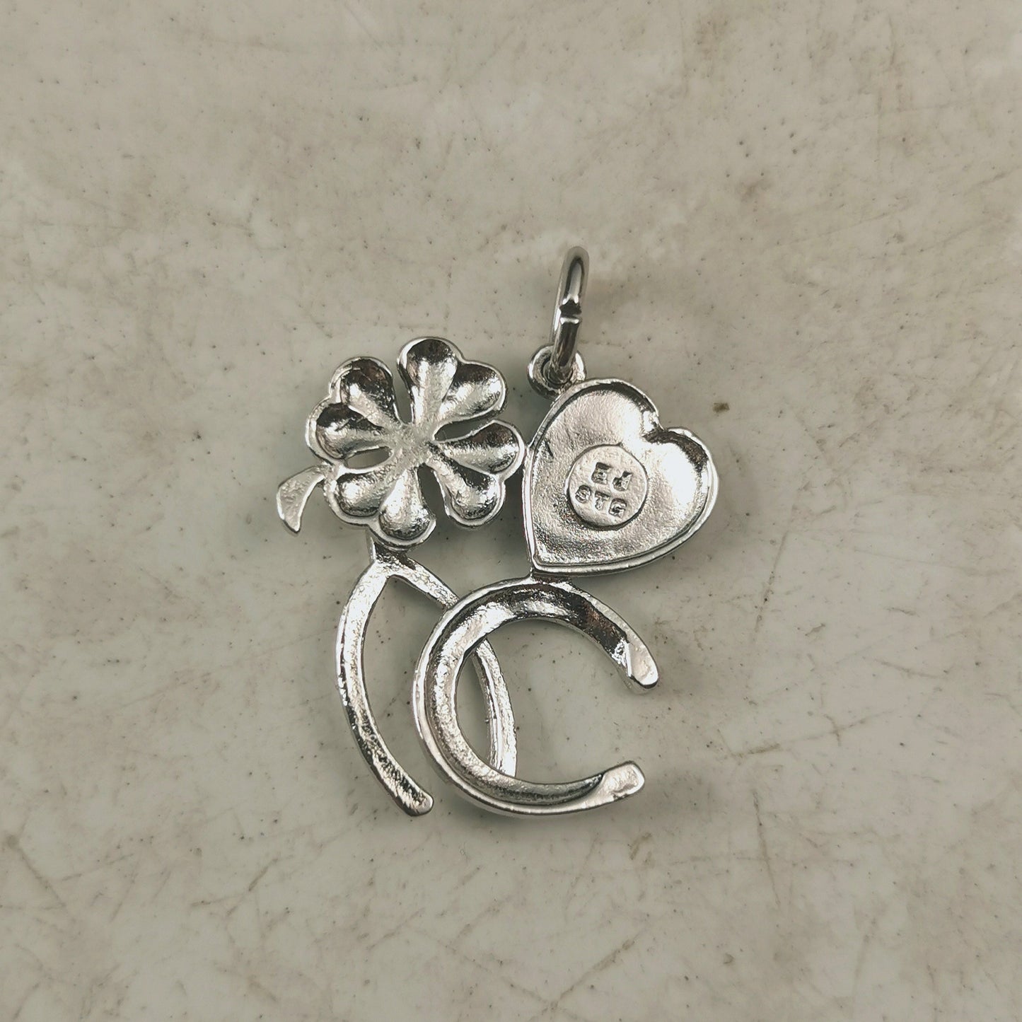 Vintage Sterling Silver Good Luck Charm