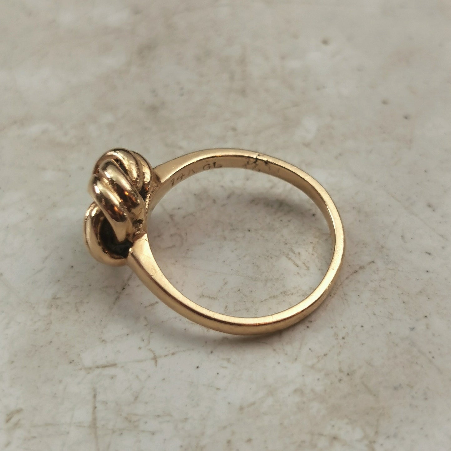 Estate 14k Yellow Gold Love Knot Ring