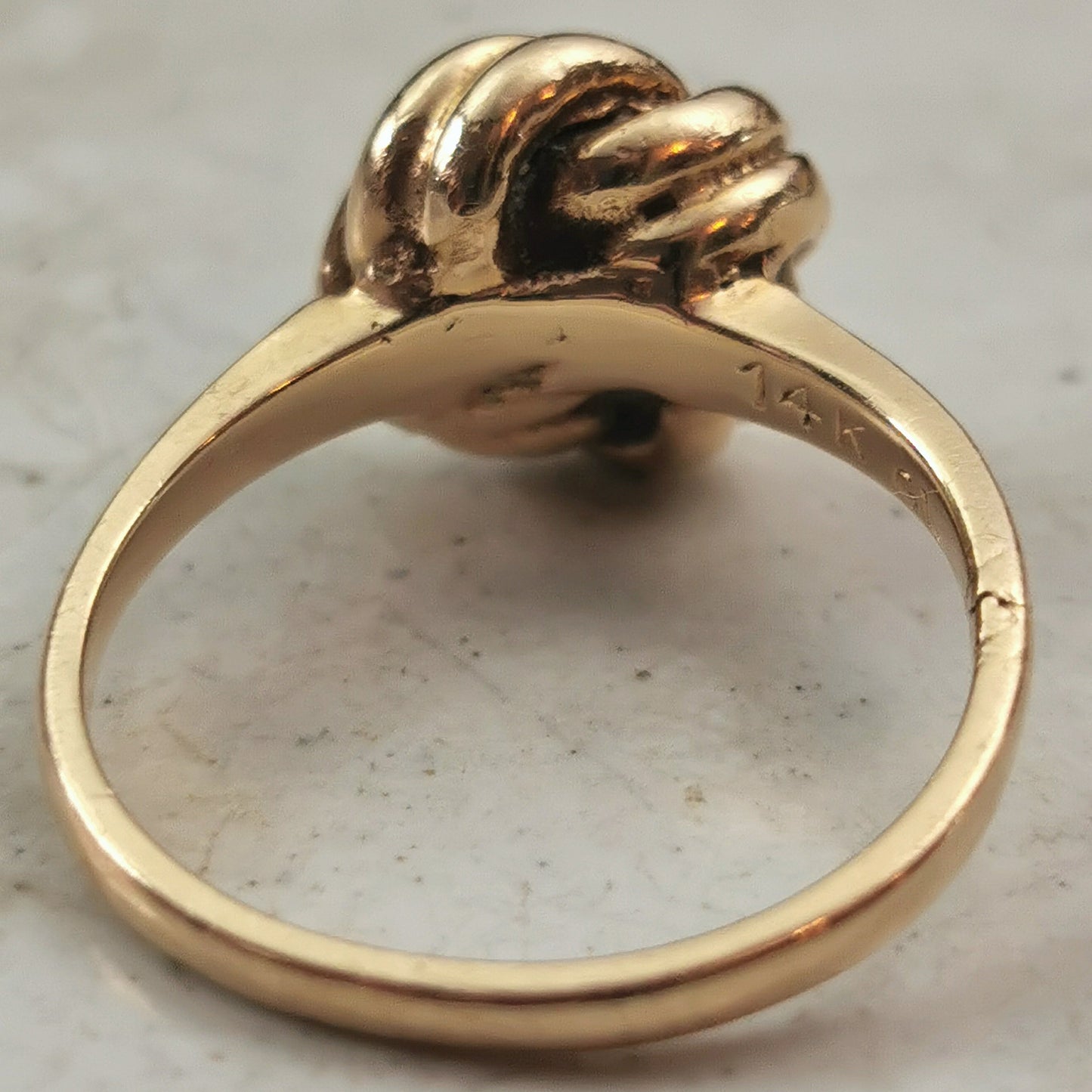 Estate 14k Yellow Gold Love Knot Ring
