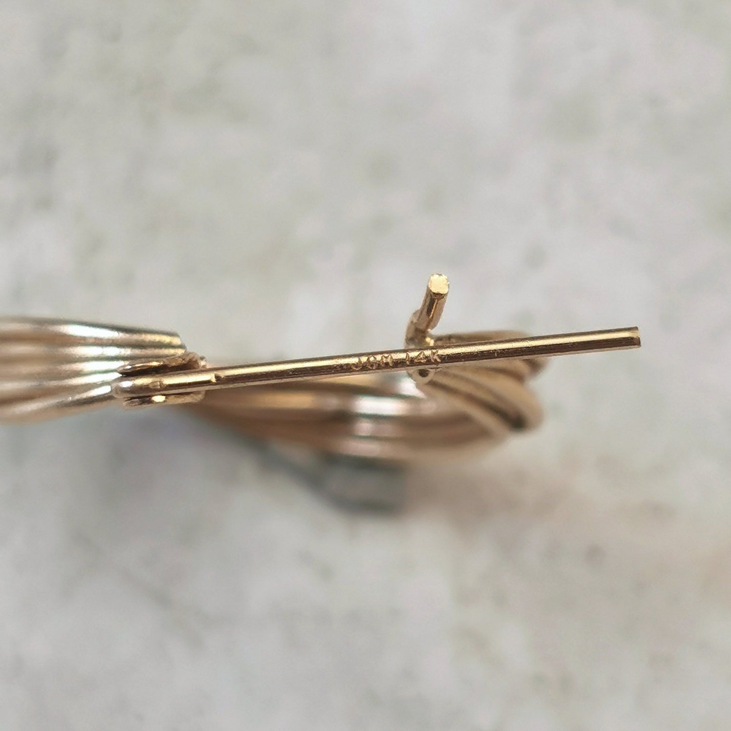 Estate 14k Yellow Gold Multi Hoops - DENTED