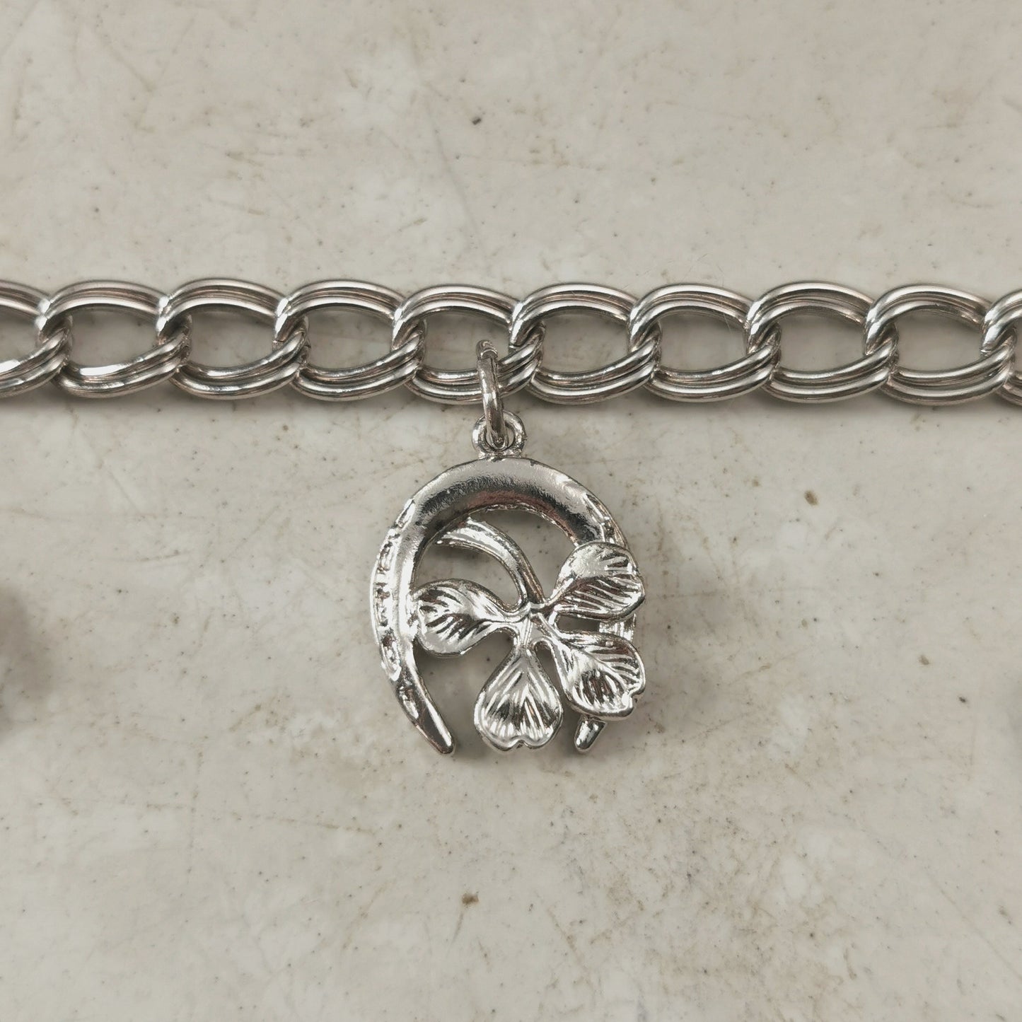 Vintage Sterling Silver Lucky Charms Charm Bracelet