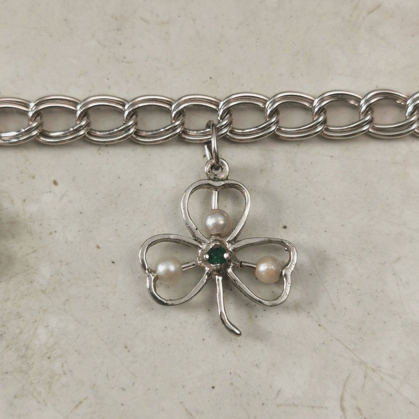 Vintage Sterling Silver Lucky Charms Charm Bracelet
