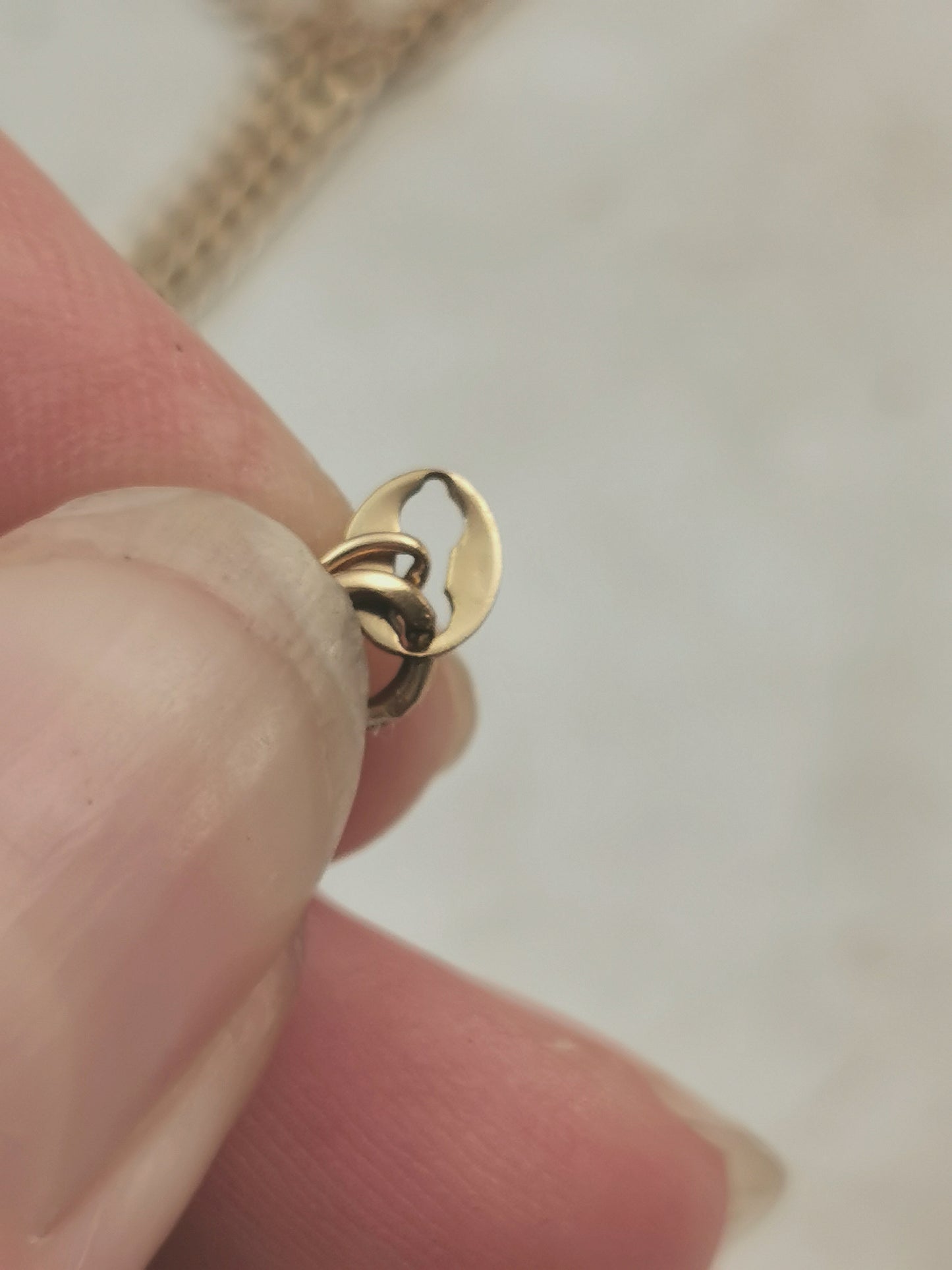 Vintage 10k Yellow Gold 2mm Curb Link Chain