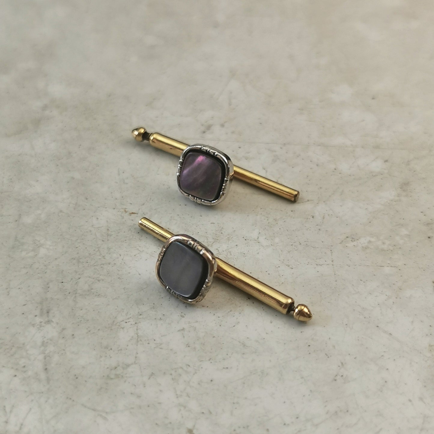 Vintage Gold Filled and Abalone Shell Cufflinks