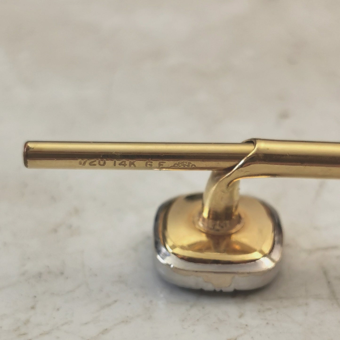 Vintage Gold Filled and Abalone Shell Cufflinks