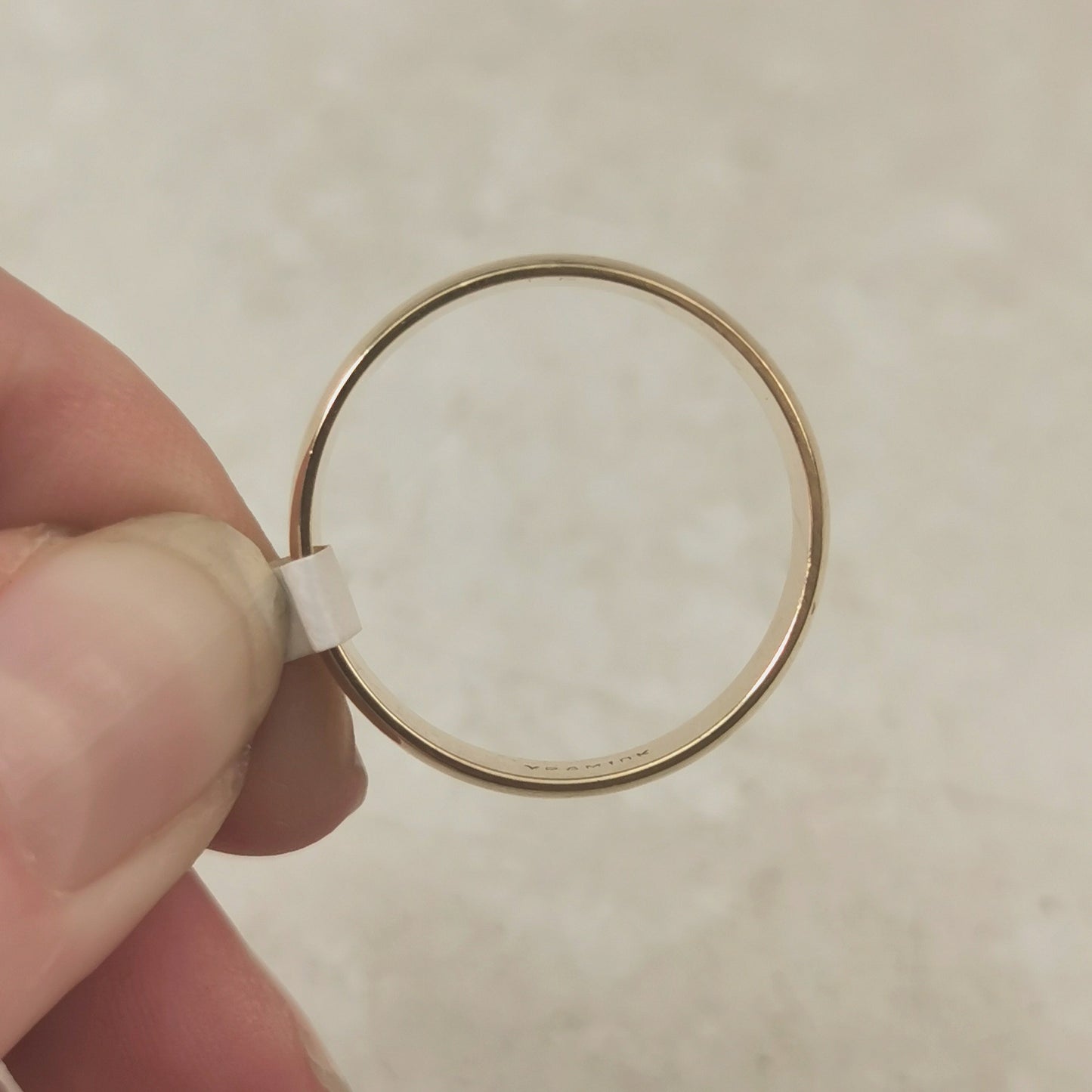 Estate 10k Yellow Gold Wide Wedding Band