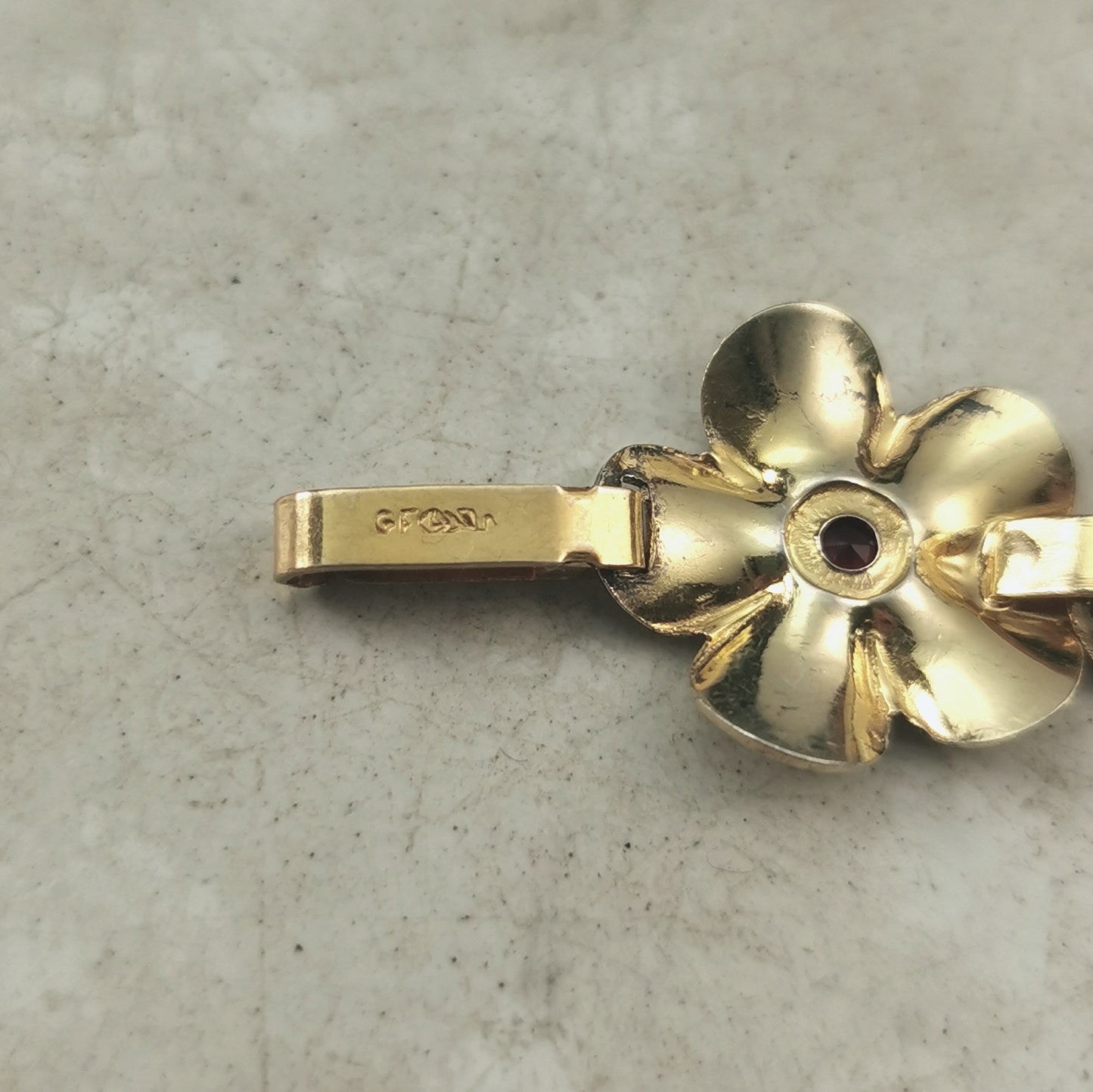 Vintage Gold Vermeil Flower Bracelet