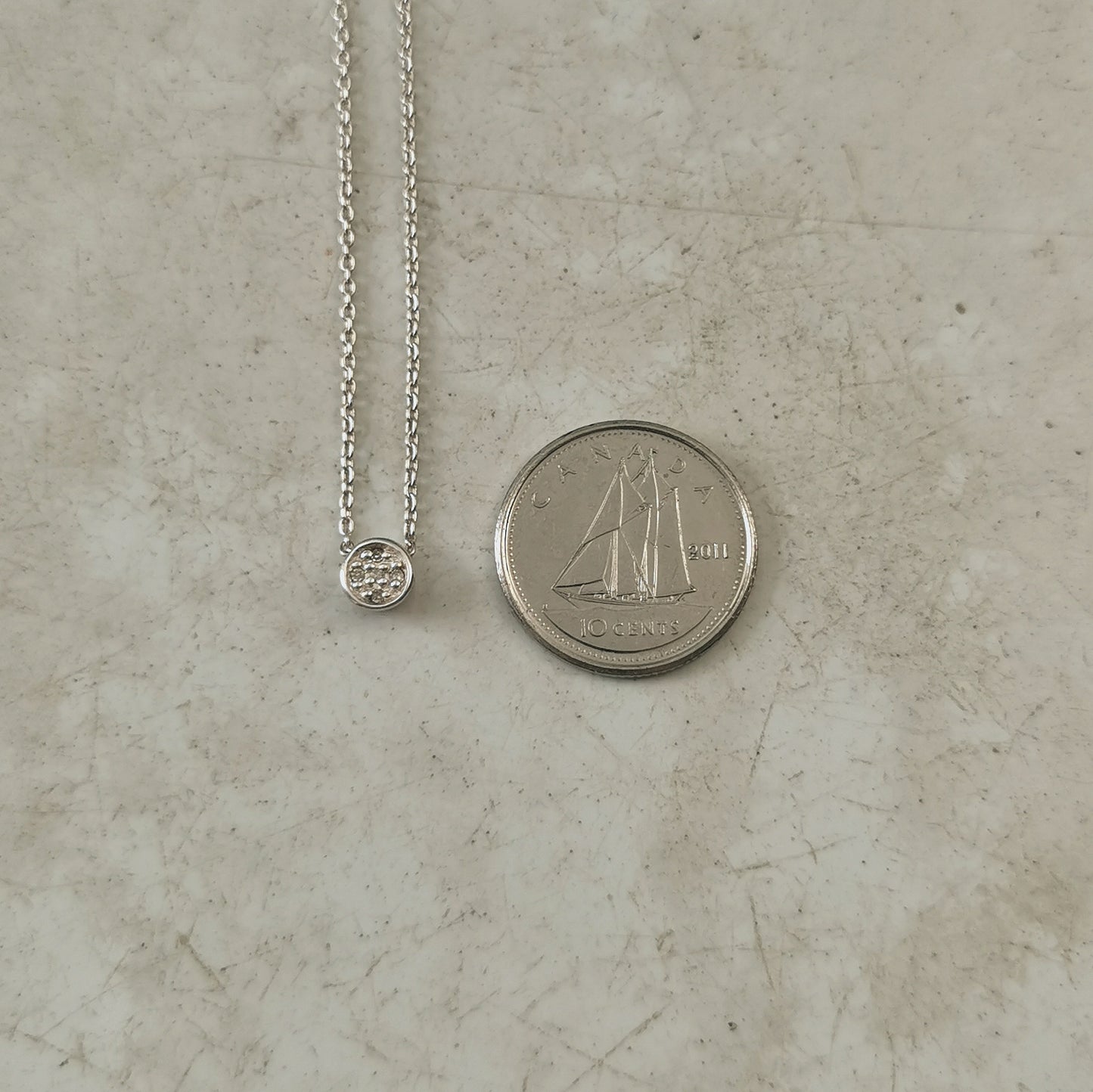 Links of London Sterling Silver & Diamond Circle Necklace