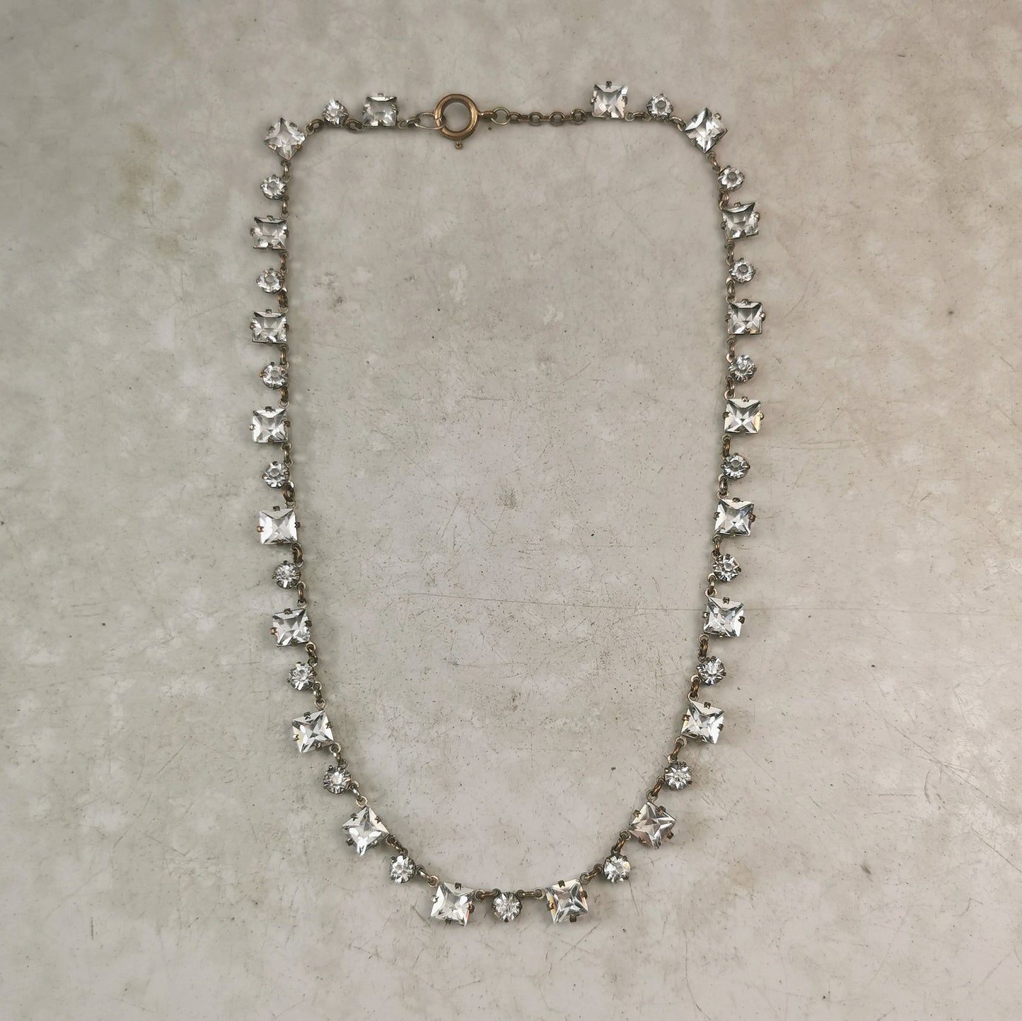 Art Deco Rivière Crystal Choker Necklace