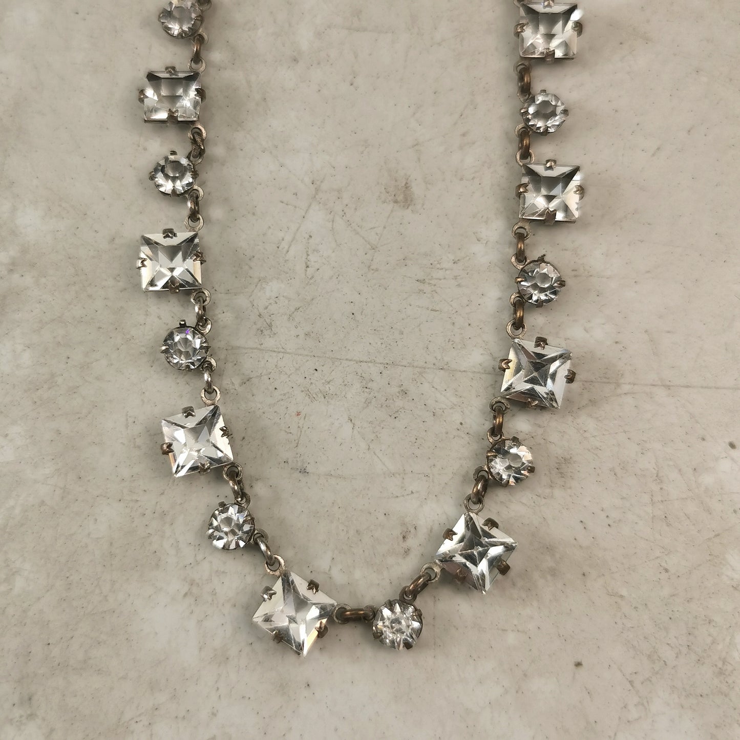 Art Deco Rivière Crystal Choker Necklace