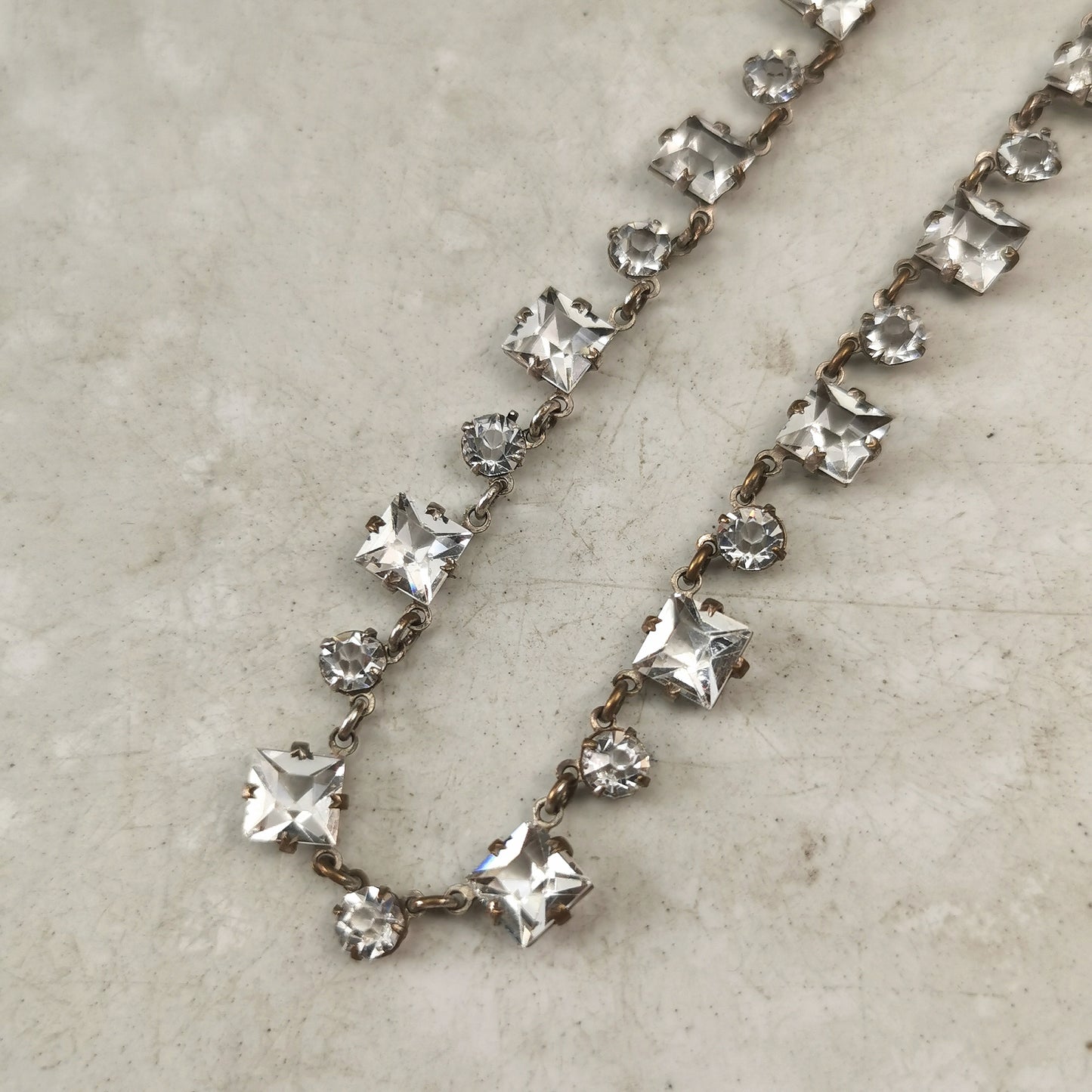 Art Deco Rivière Crystal Choker Necklace