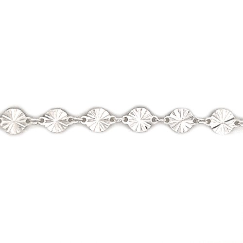 New Sterling Silver Sun Link Anklet