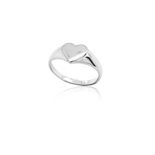 New Sterling Silver Heart Signet - Silver & Gold