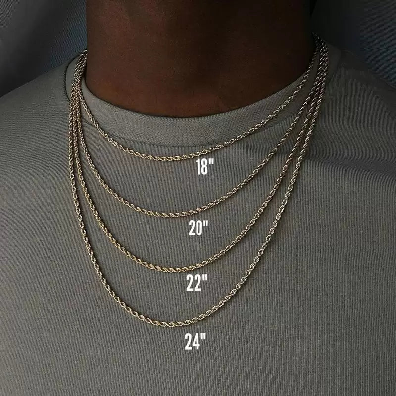 Vintage 10k Yellow Gold 2mm Curb Link Chain