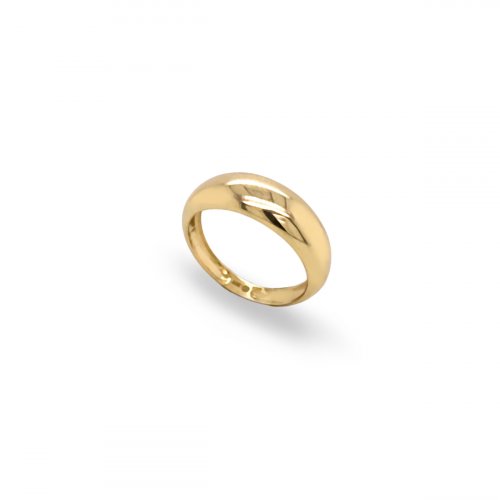 New 10k Yellow Gold Dome Ring