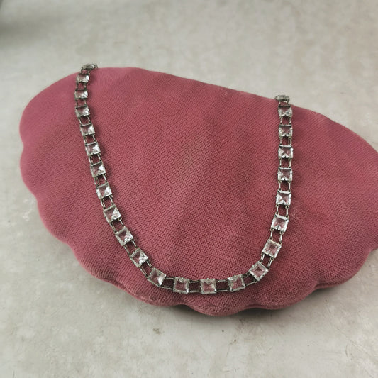 Art Deco Rodi & Wienenberger German Crystal Rivière Collar Necklace