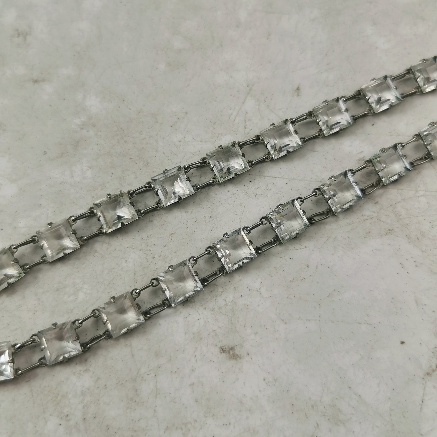 Art Deco Rodi & Wienenberger German Crystal Rivière Collar Necklace