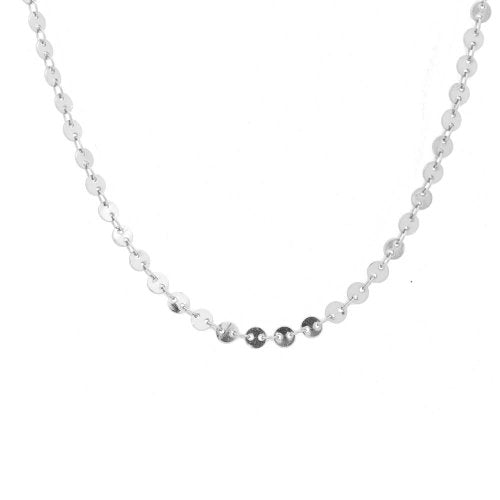 New Sterling Silver Dot Choker - Silver & Gold