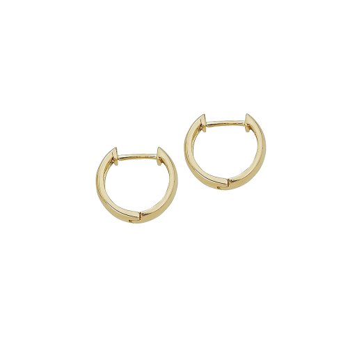New Sterling Silver Medium Huggies - Silver & Gold
