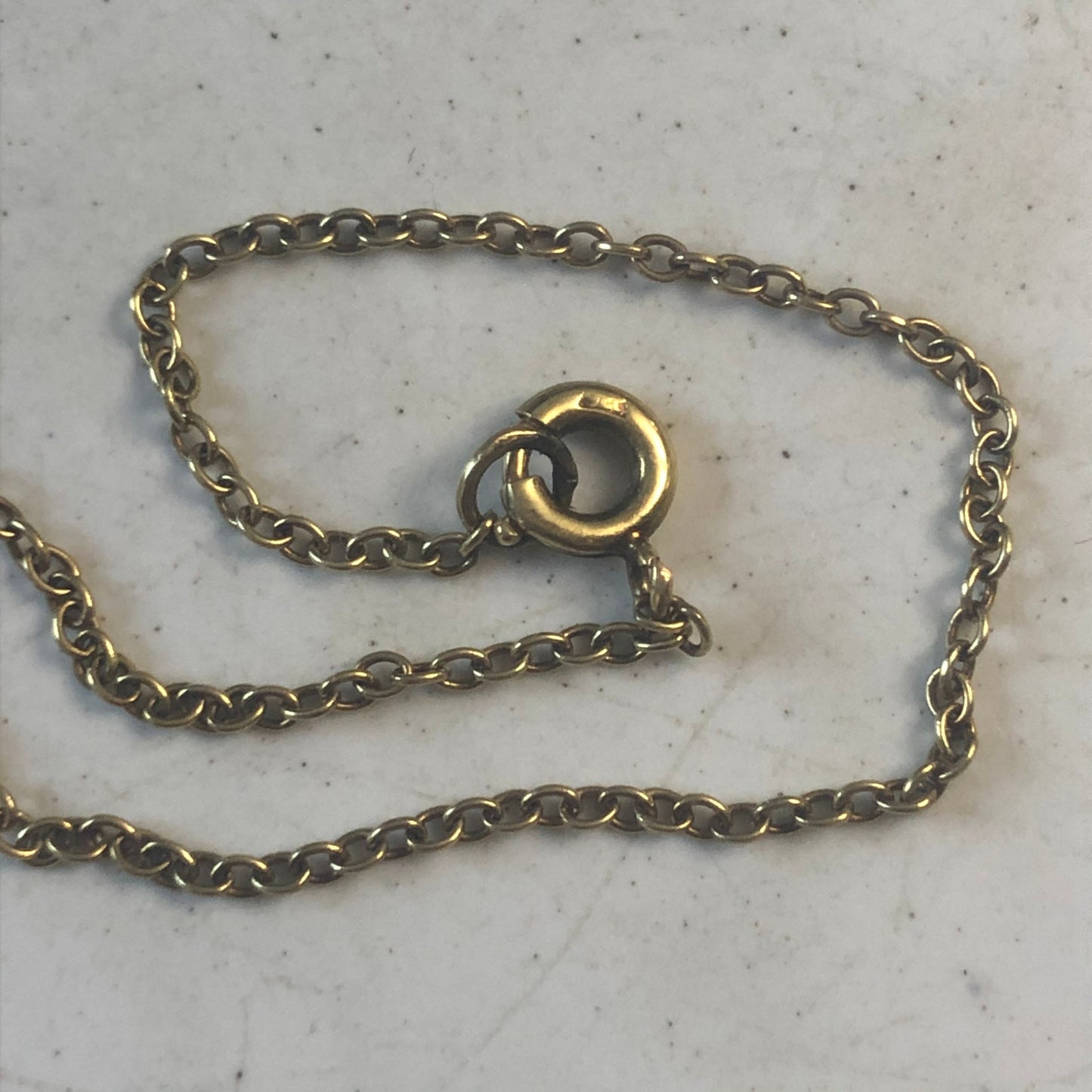 Edwardian 9ct Gold Peridot and Seed Pearl Lavalier Necklace and Matching Brooch Jewellery Suite