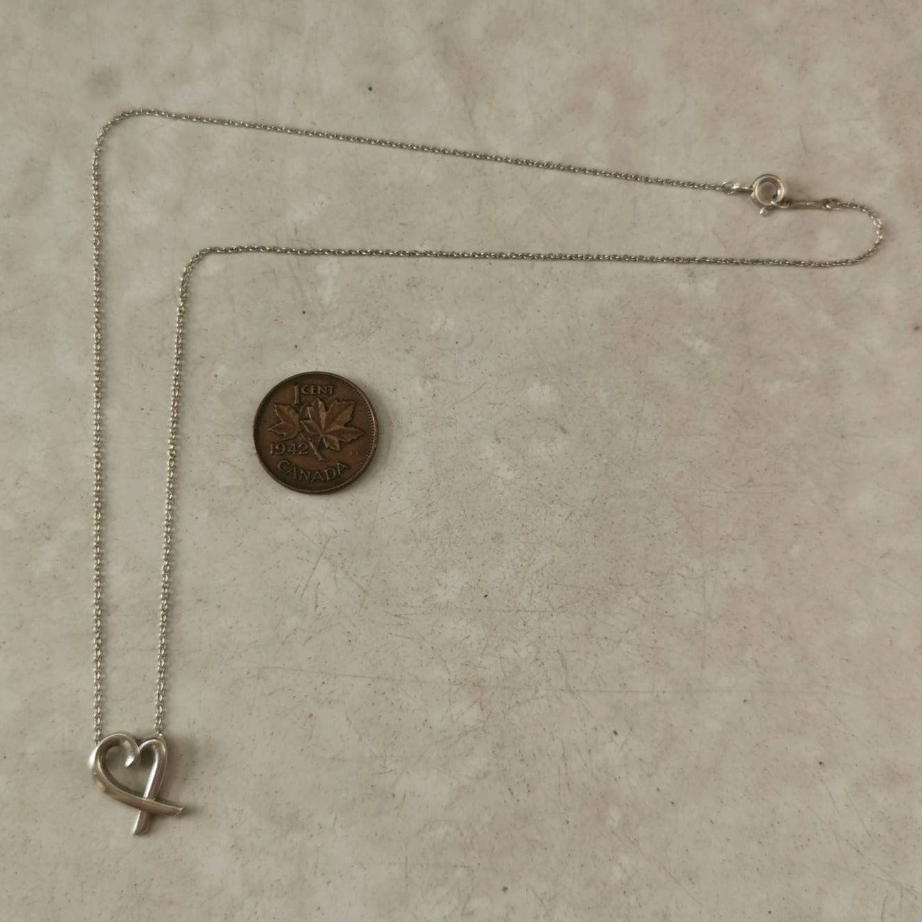 Tiffany & Co. 'Loving Heart' Paloma Picasso Sterling Silver Necklace