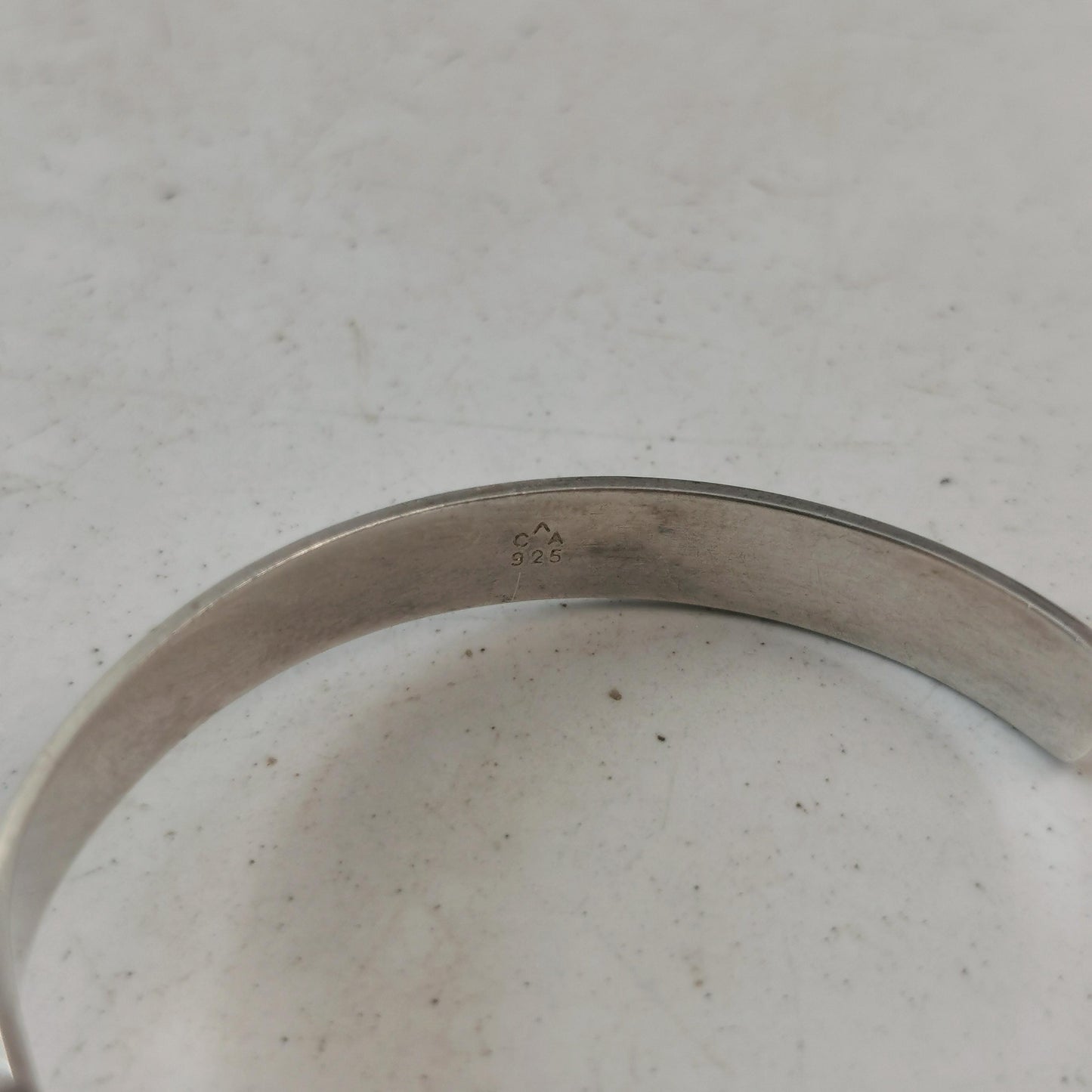 Vintage Sterling Silver Rhodochrosite Set - Ring and Cuff Bracelet