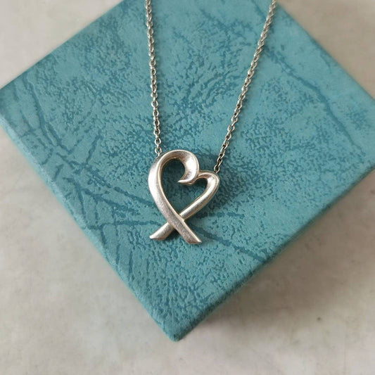 Tiffany & Co. 'Loving Heart' Paloma Picasso Sterling Silver Necklace