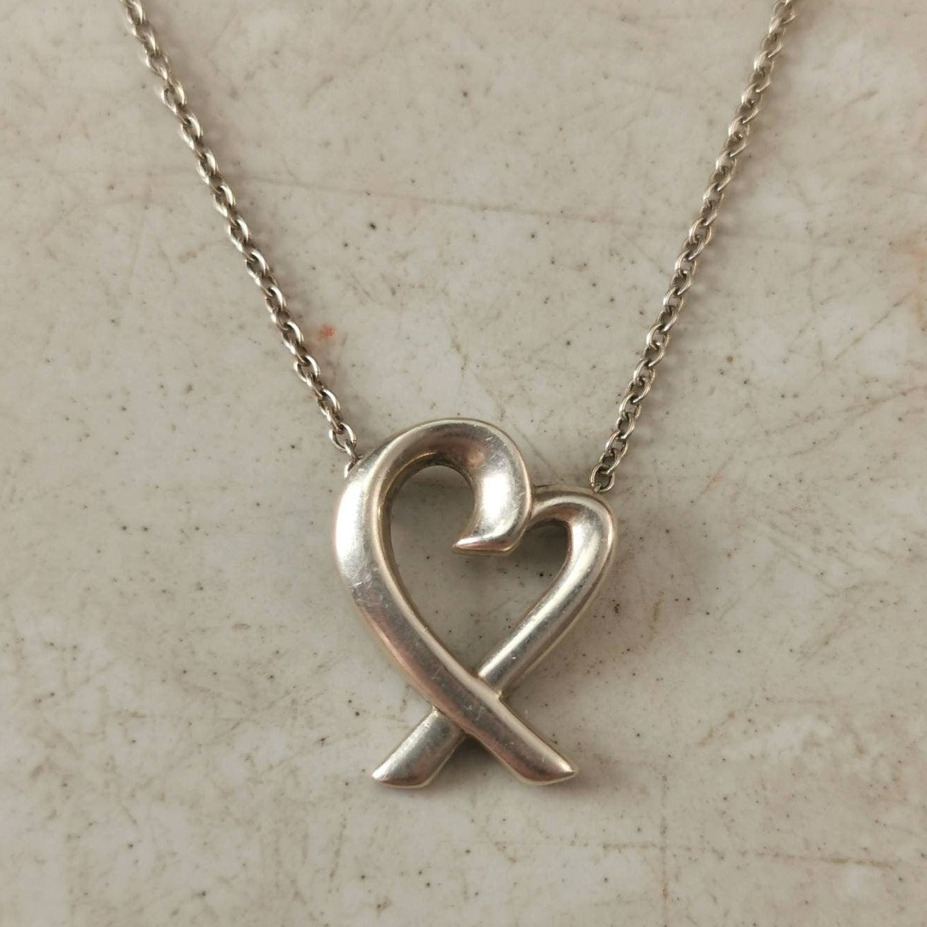 Tiffany & Co. 'Loving Heart' Paloma Picasso Sterling Silver Necklace