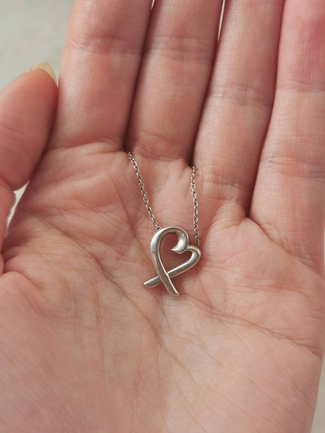 Tiffany & Co. 'Loving Heart' Paloma Picasso Sterling Silver Necklace