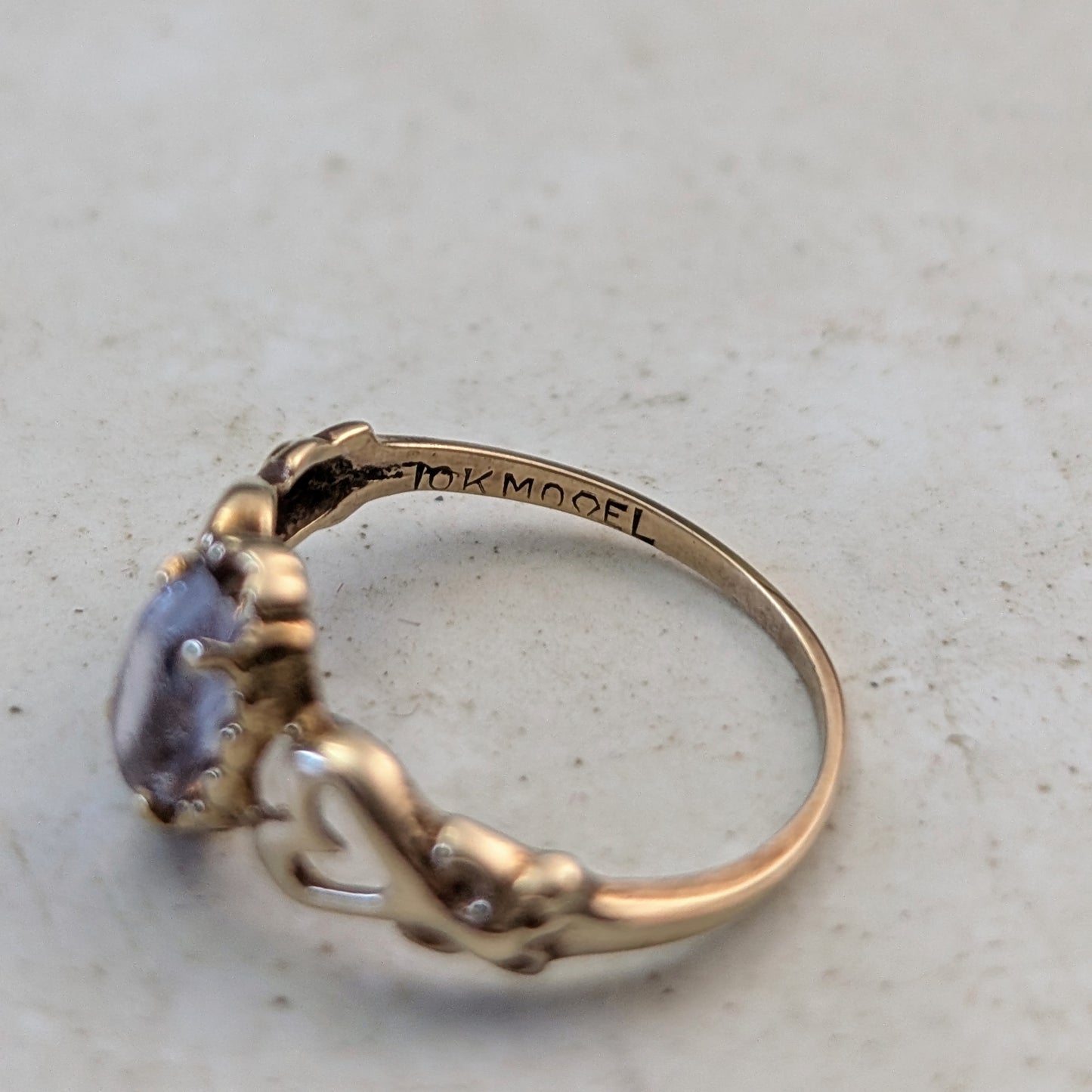 Vintage 10k Yellow Small Size Pinky or Baby Rings