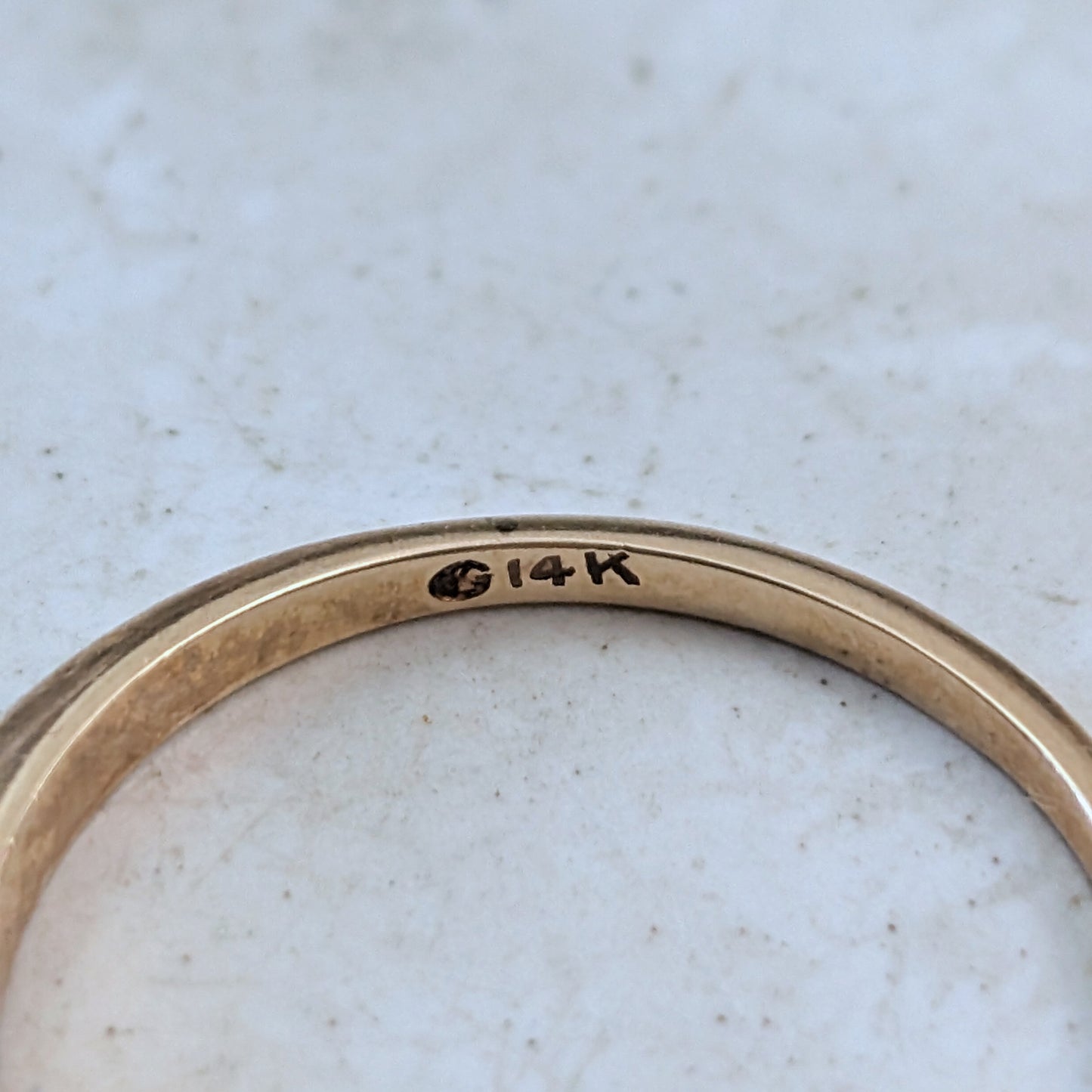 14k Yellow Gold Extra Slim Dome Band - Wedding Band