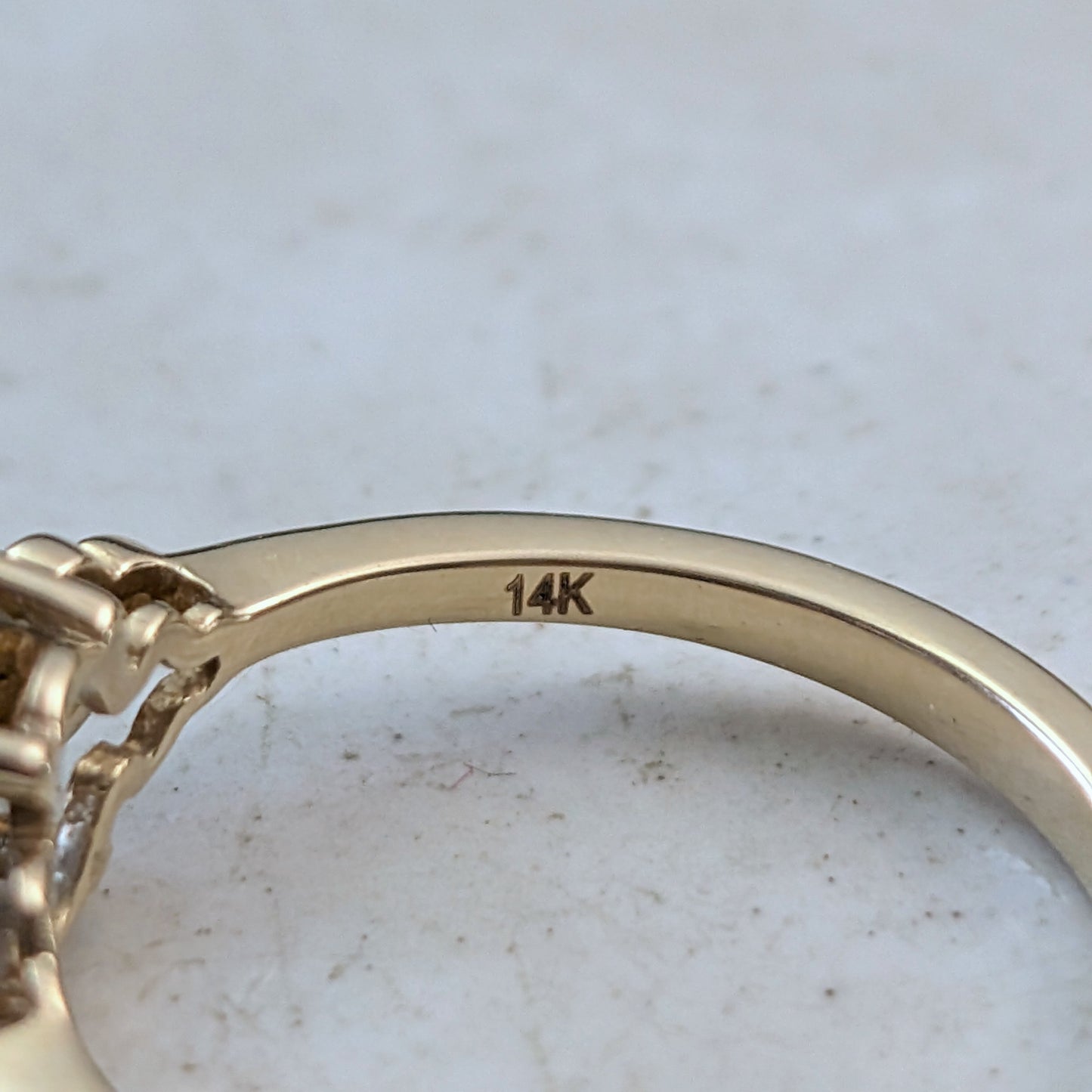 14k Yellow Gold Custom Rose Cut Montana Sapphire Ring