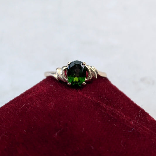 10k Yellow Gold Diopside Ring