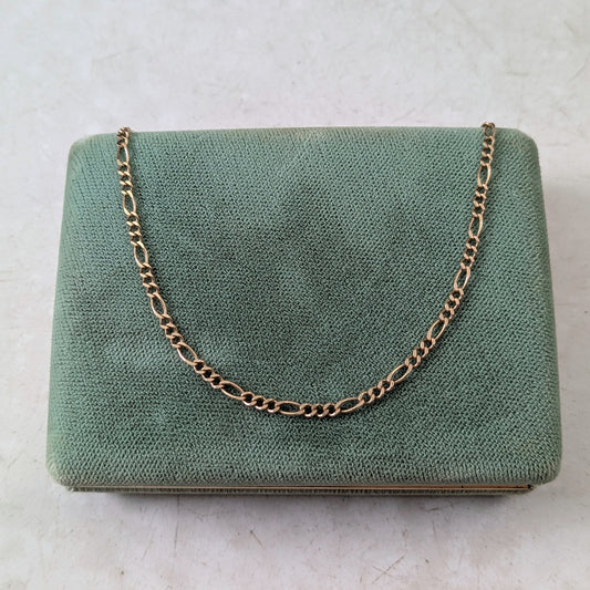 Estate 10k Yellow Gold 2.5mm Chain Figaro Chain