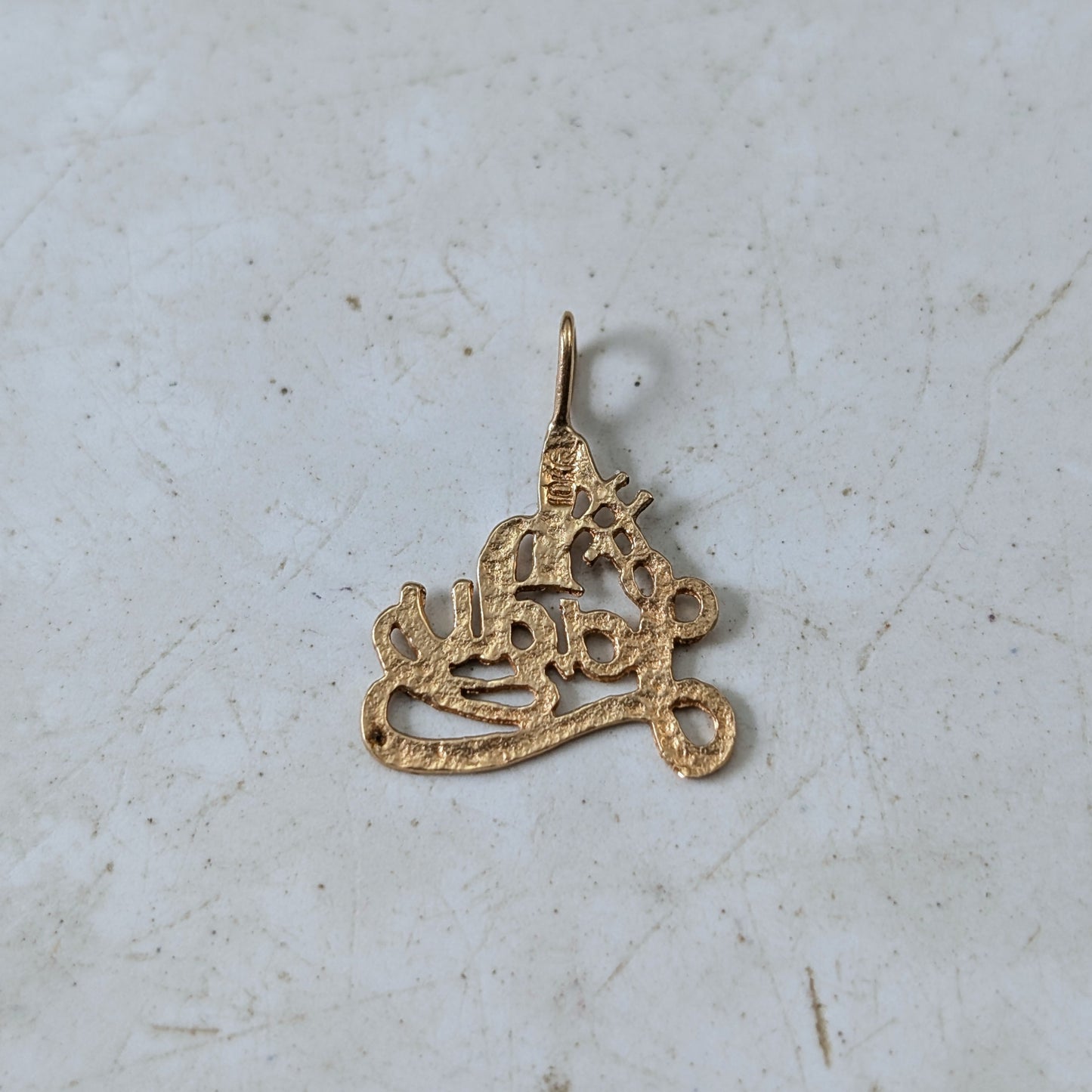 Miscellaneous Solid Gold Charms - 9K Ankh - 10k 5mm Pearl - 10k #1 Lady Pendant