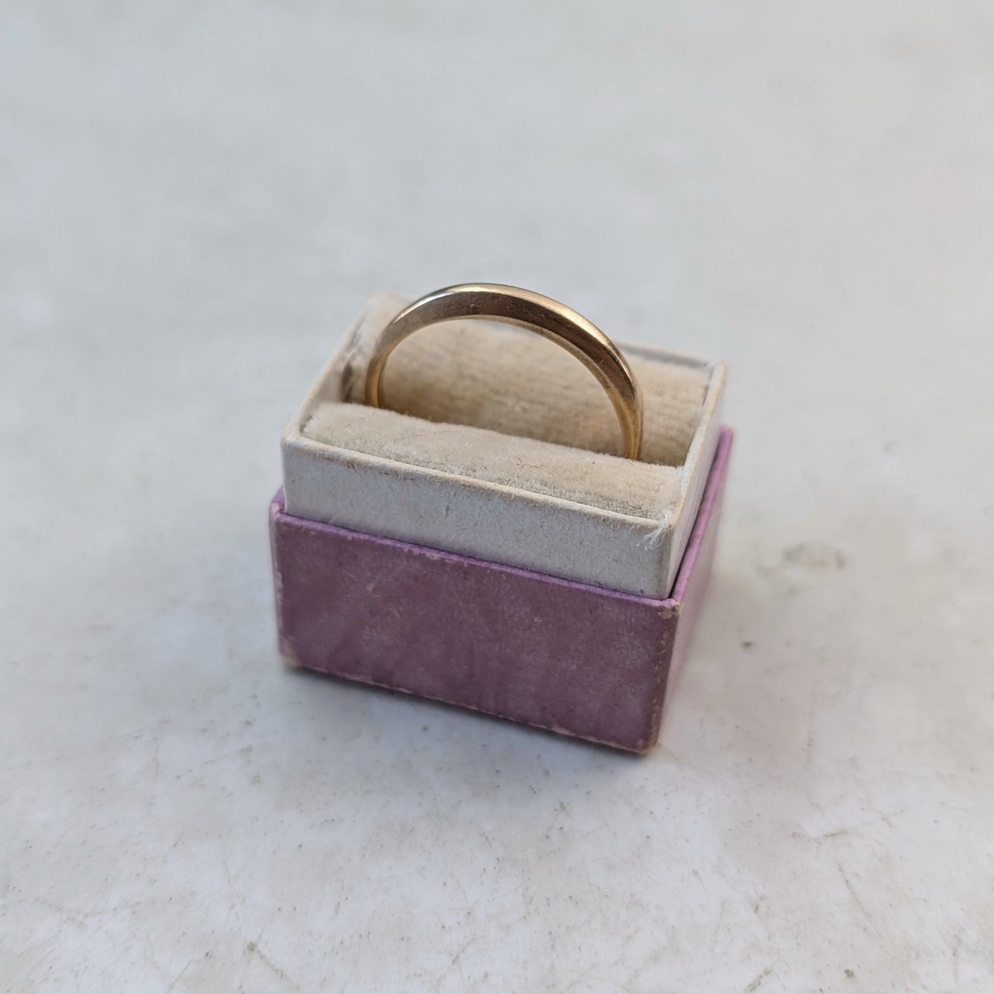 14k Yellow Gold Extra Slim Dome Band - Wedding Band