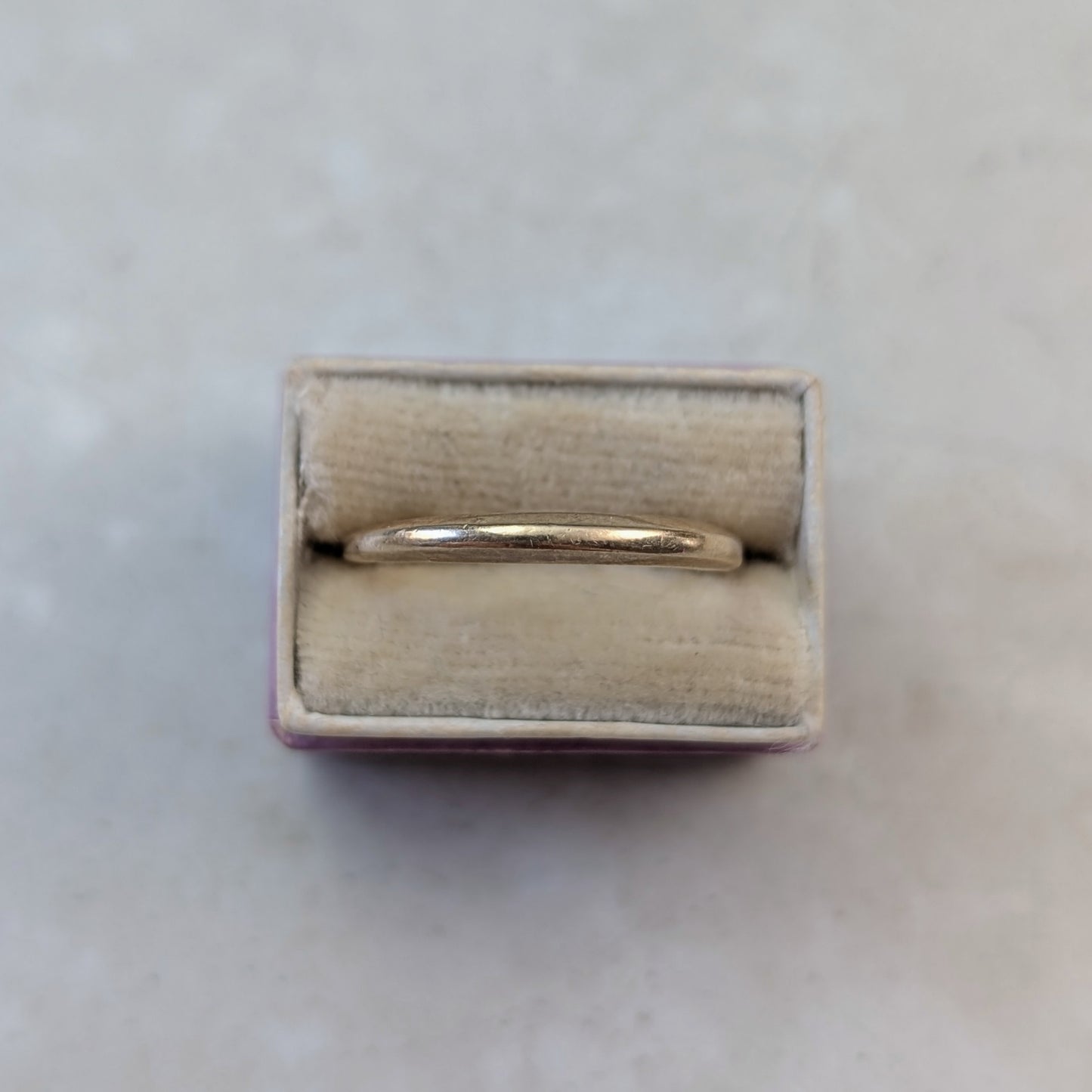 14k Yellow Gold Extra Slim Dome Band - Wedding Band