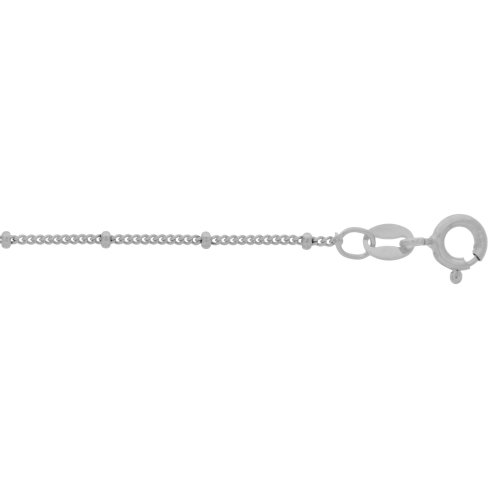 New Sterling Silver Satellite Chain Necklace - Silver & Gold